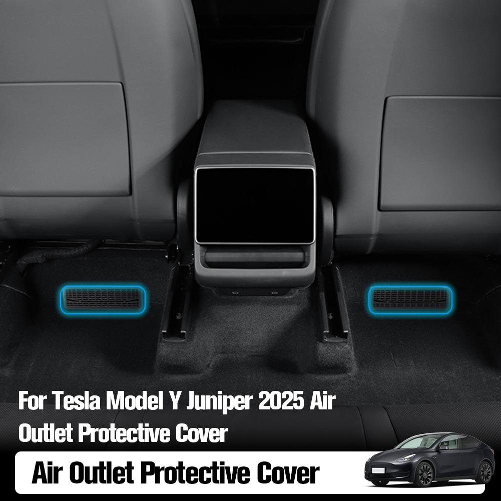 Für Tesla Model Y 2025 Juniper Schutzabdeckung für hinteren Luftausströmer, blockierendes Luftauslassgitter, Schutz, Zubehör H1W6