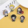 Spot Hot-selling Ghost Slayer Blade Manga Peripheral Metal Badge Commemorative Cos Props Q Version Tanjiro Brooch
