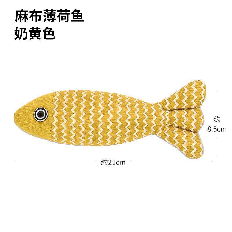 Catnip Fish Toy -Resistant Teeth Cleaning Toy for Cats Kittens
