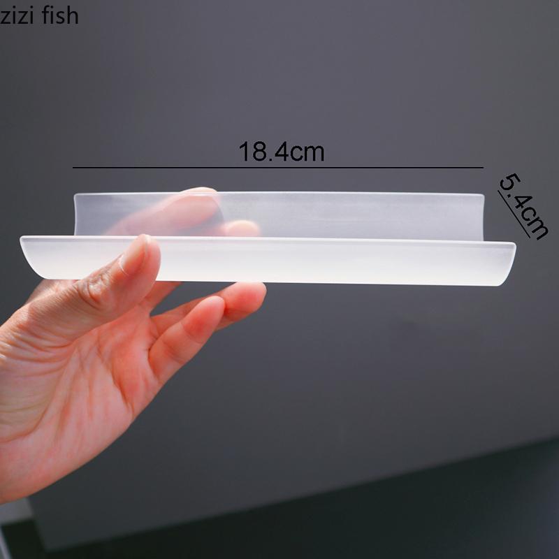 Creative U-shaped Glass Dinner Plate Restaurant Long Strip Dessert Plate Sushi Plate Molecular Cuisine Specialty Tableware