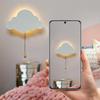 Wolkenlicht - Schwebende Wolken-Wandleuchten für Kinderzimmer & Babyzimmer | Batteriebetriebene Hängende Nachtlichter