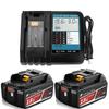 Boetpcr Compatible Makita 18V Charger Set with BL1860B 8000mAh High Capacity Lightweight Ideal for Long Includes LCD Panel Compatible with LED Battery