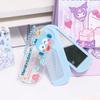 Animation Folding Small Comb And Mirror Comb Integrated Set For Easy Portability  The Best Present For A Girlfriend