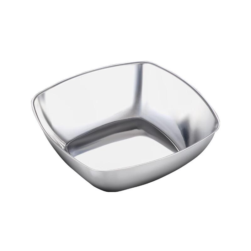 

Zhi Shi 17cm Square Korean Stainless Steel Multipurpose Bowl