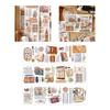 6 Sheets Retro Decorative Stickers Versatile Travel Theme Strong Adhesion Stylish Deco Stickers for