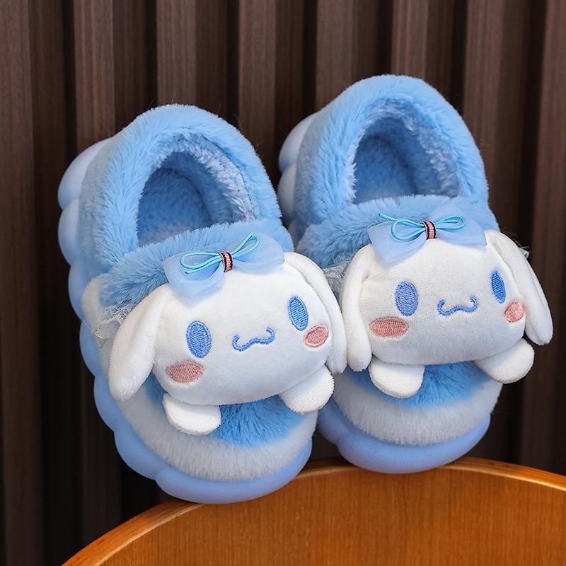 

New autumn and winter children s cotton slippers for boys and girls, cute cartoon indoor slippers for girls, infant cotton slippers 24/25Inner Length15CM
