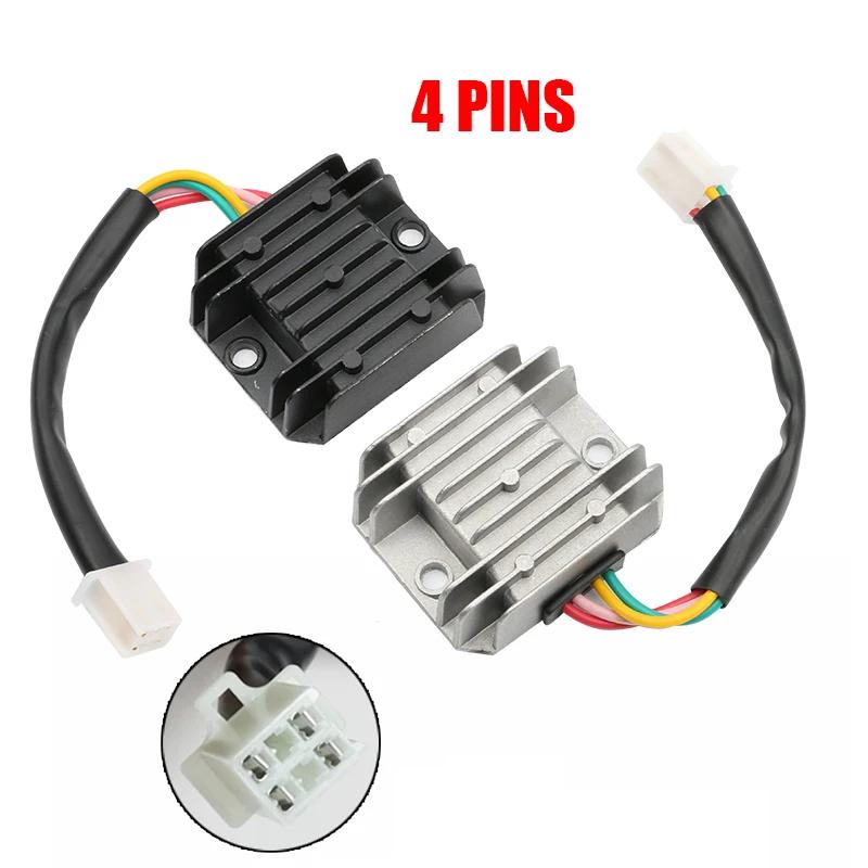 Rectifier 4 Wires Voltage Regulator Replacement for Boat Motor ATV GY6 50 150cc Scooter Moped JCL NST TAOTAO  Dirt Bike Go Kart