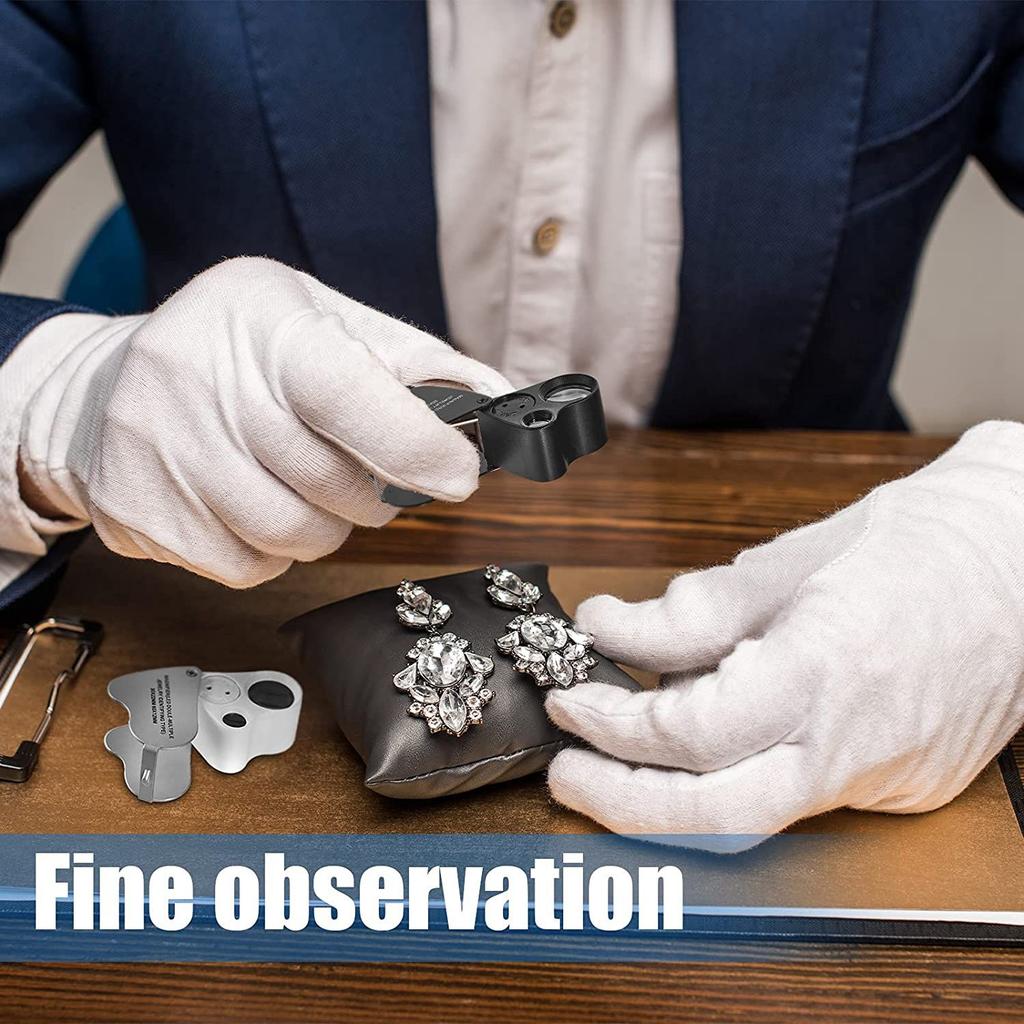 Buy 3 Pieces Jewelers Loupe 30X 60X 90X Jewelers Eye Loupe Magnifier