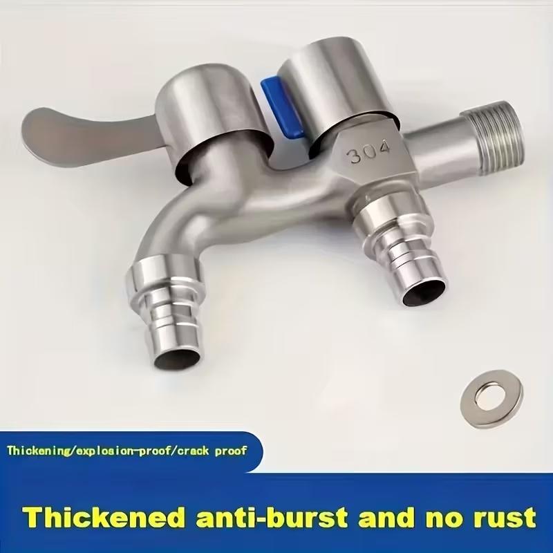 G1/2 Washing Machine Faucet Interface, Easy To Open/close Compression Valve Single Hole Installation Faucet Modern Design