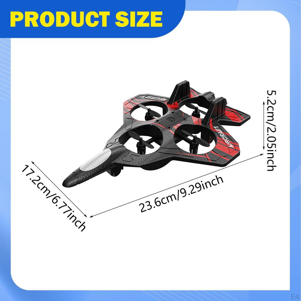 Remote Control Airplane RC 2.4GHz Aircraft Toy Quadcopter Plane for
