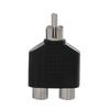 Interconnects Black Video Accessories 3.5mm To 2 RCA Female Male Y Splitter Audio Adapter Converter