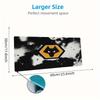 Wolves FC Farbiges Mauspads Großes Gaming Tischkissen Rutschfeste Laptop Tablet Großes Mauspads XXL Matte Mini PC Spielmatte Mit Verriegeltem Rand