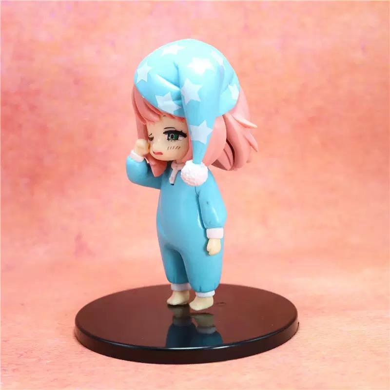 SPYxFAMILY Anime Figure Anya Forger With Sleepcoat Kawaii Model PVC Action Figure Ornaments Statue Dolls Toys Christmas Gifts