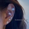 Exquisite Zircon Rhinestone Ear Cuff Studs for Women & Men - Versatile Everyday Jewelry