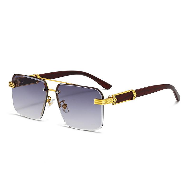 Men's Fashion Rimless Driving Sunglasses - European & American Style