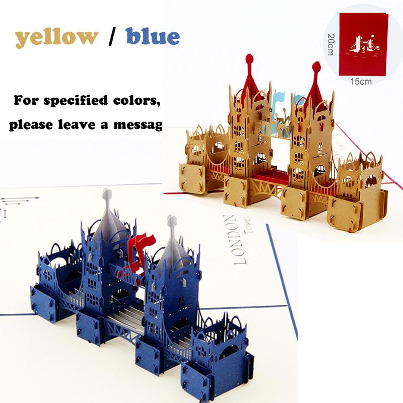 Pop Up 3D Birthday Cards World Attractions Card Business Invitation Boy Gift Greeting Tourist Postcard For Boyfriend Dad Present