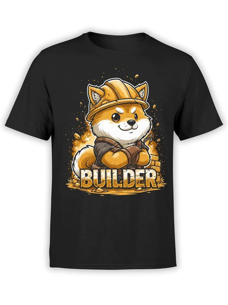 Builder Pup Shiba Inu TShirt Unisex S