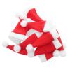 30Pcs Mini Santa Hats Rustic Festive Christmas Party Utensil Holders Lollipop Covers Wine Bottle Decoration Holiday Tableware