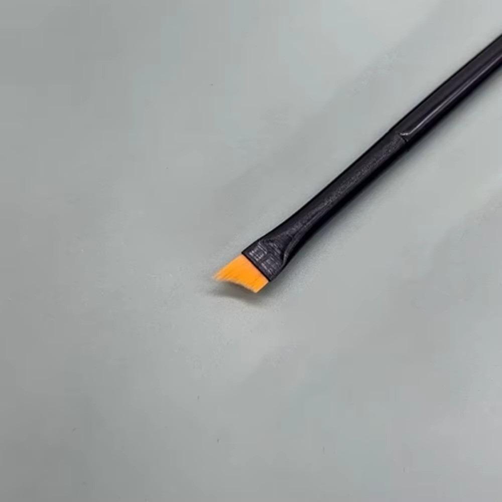 New Oblique Head Nail Brush Pen Flat Half Moon Shape Painting Pen Super Thin Drawing Pen Manicure оранжевый