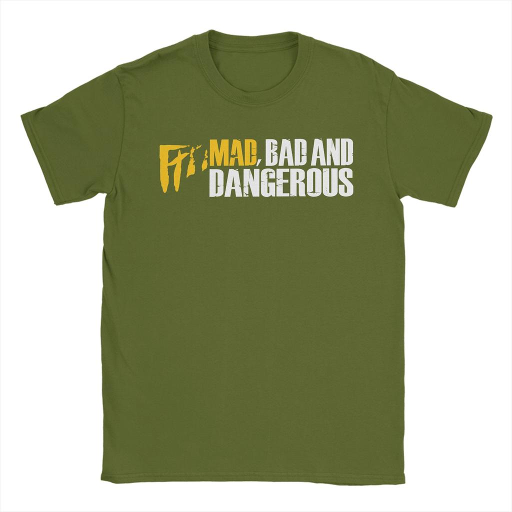 Mad Bad and Dangerous Pure Cotton T Shirt For Couple Summer Y2K Basic T Shirts O Neck Hip Hop Tees Big Size Custom DIY Tops