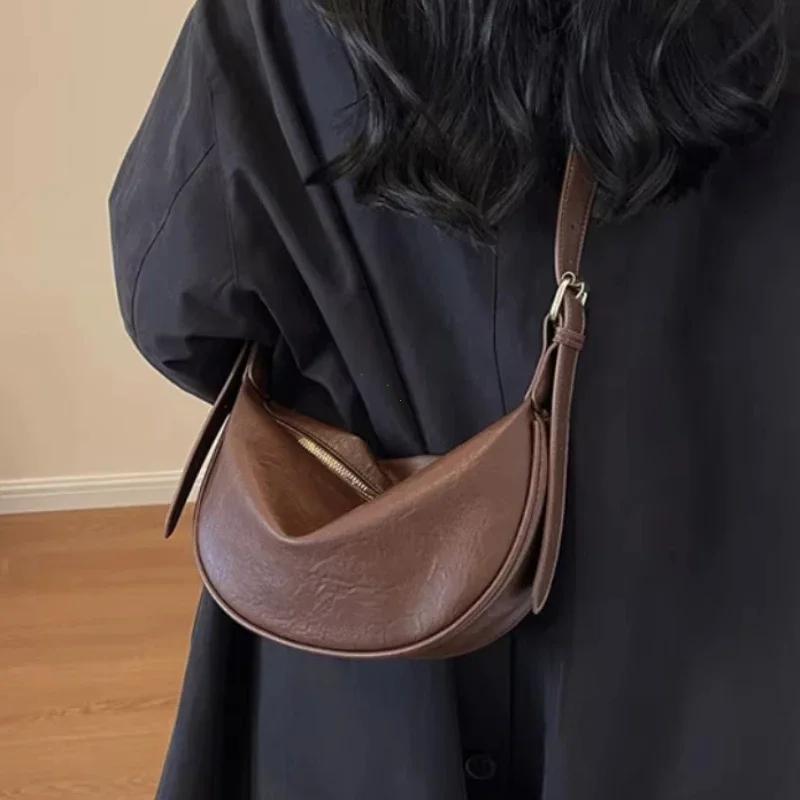 Large Capacity Luxury Handbags Crossbody Bags for Women Solid Soft Shoulder Bags Female Casual Travel Hobos Bag Vintage Sac New