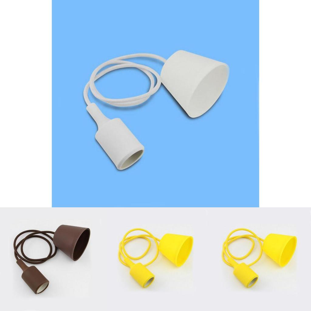 Silicone Pendant Light Socket With Control For Vintage Chandelier Decor