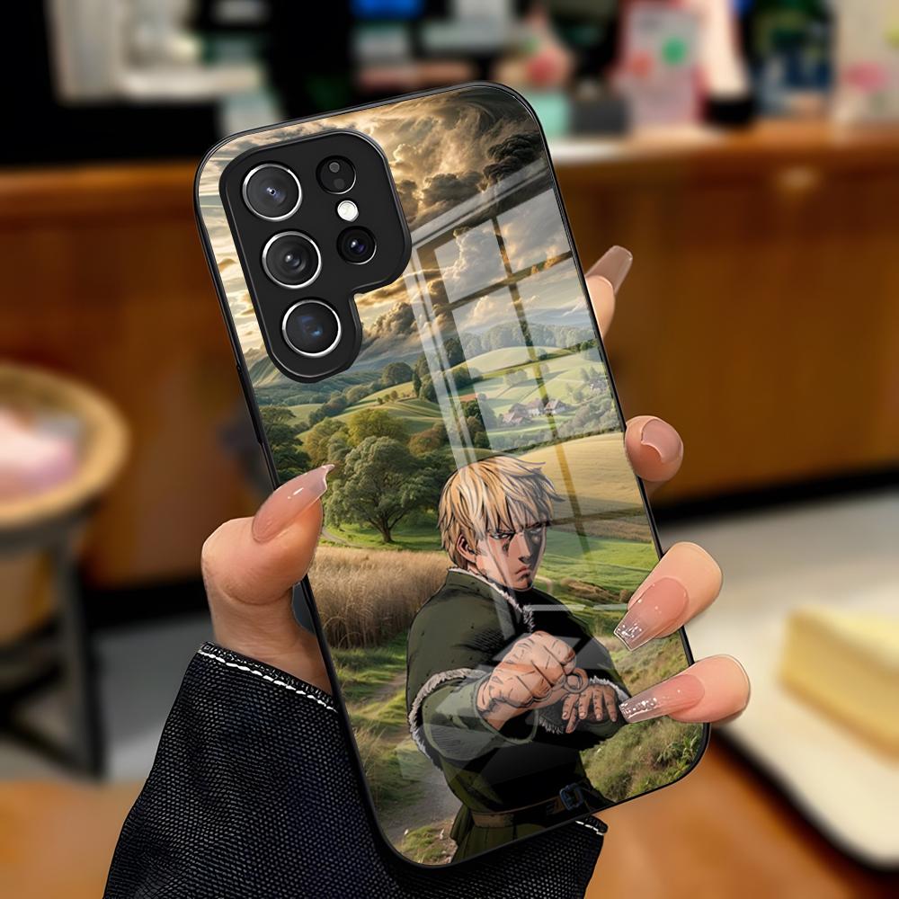 

V-Vinland Saga Manga Phone Case For Samsung S26 S25 Plus S20 S20 Plus S22 Ultra S23 FE S21 Plus S21 Ultra Glass Cover Samsung S24
