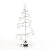 LED Crystal Christmas Tree Night Light - Elegant Iron Art Desk Lamp for Bedroom Ambiance