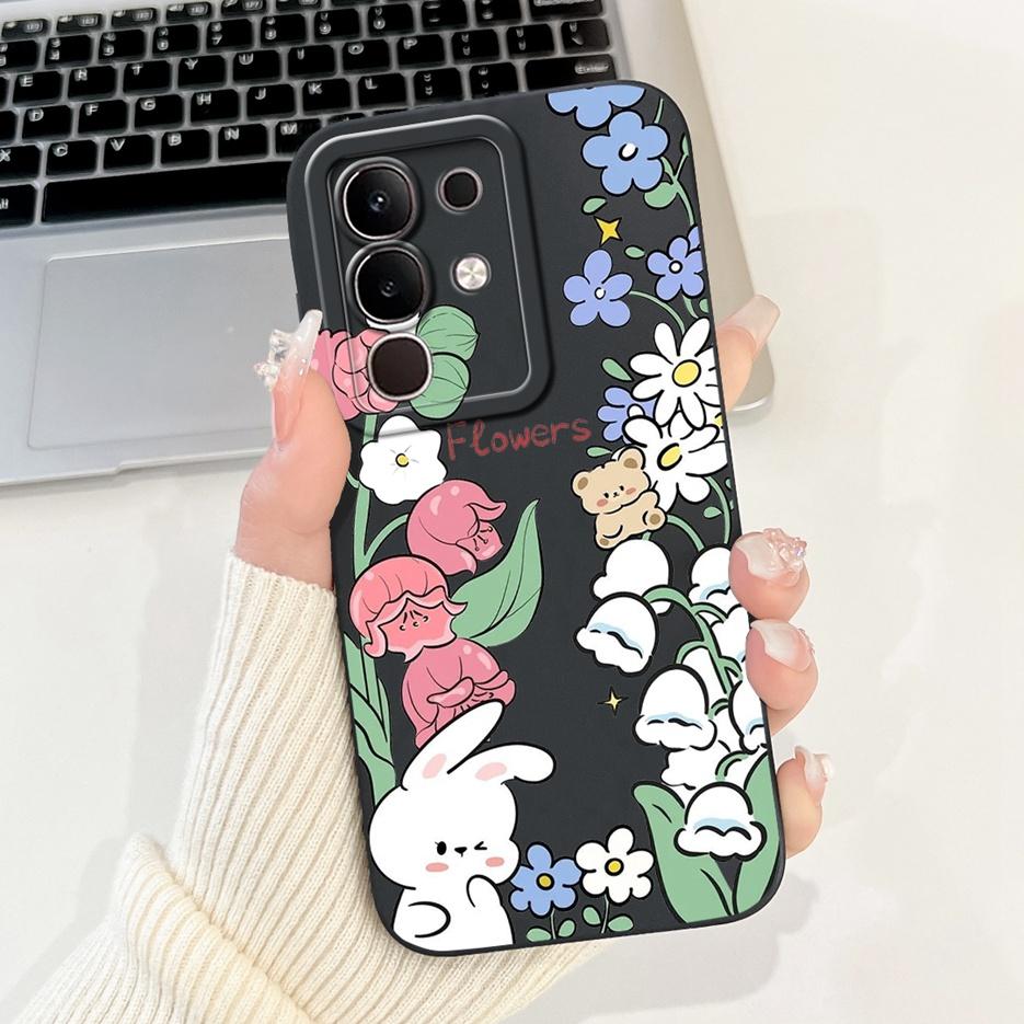 For Vivo Y29 4G 5G Case Fashion Rabbit Cartoon Cover Shockproof Phone Case For Vivo Y29s Y 29 S VivoY29 5G V2420 Soft TPU Fundas