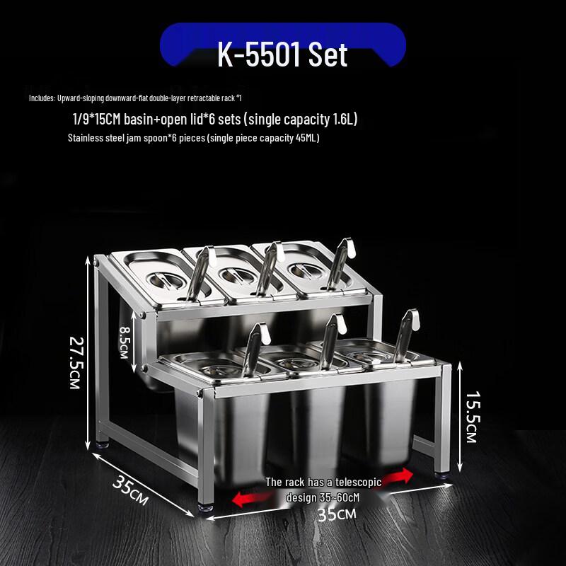 Jingbaodi Commercial Stainless Steel GN Pan Set