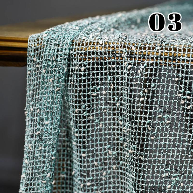 50x140cm Hollow out See-Through Mesh Fabric Textured Particle Mesh Cloth for DIY Vintage Dress Clothing Sewing Designer Fabric