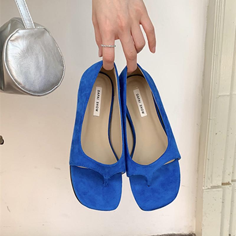 Fashion Bailamos  Summer Women's Flip-Flop Slip-On Flats Open Toe Soft Sandals Comfortable Casual Female Ballerinas Shoes Mujer