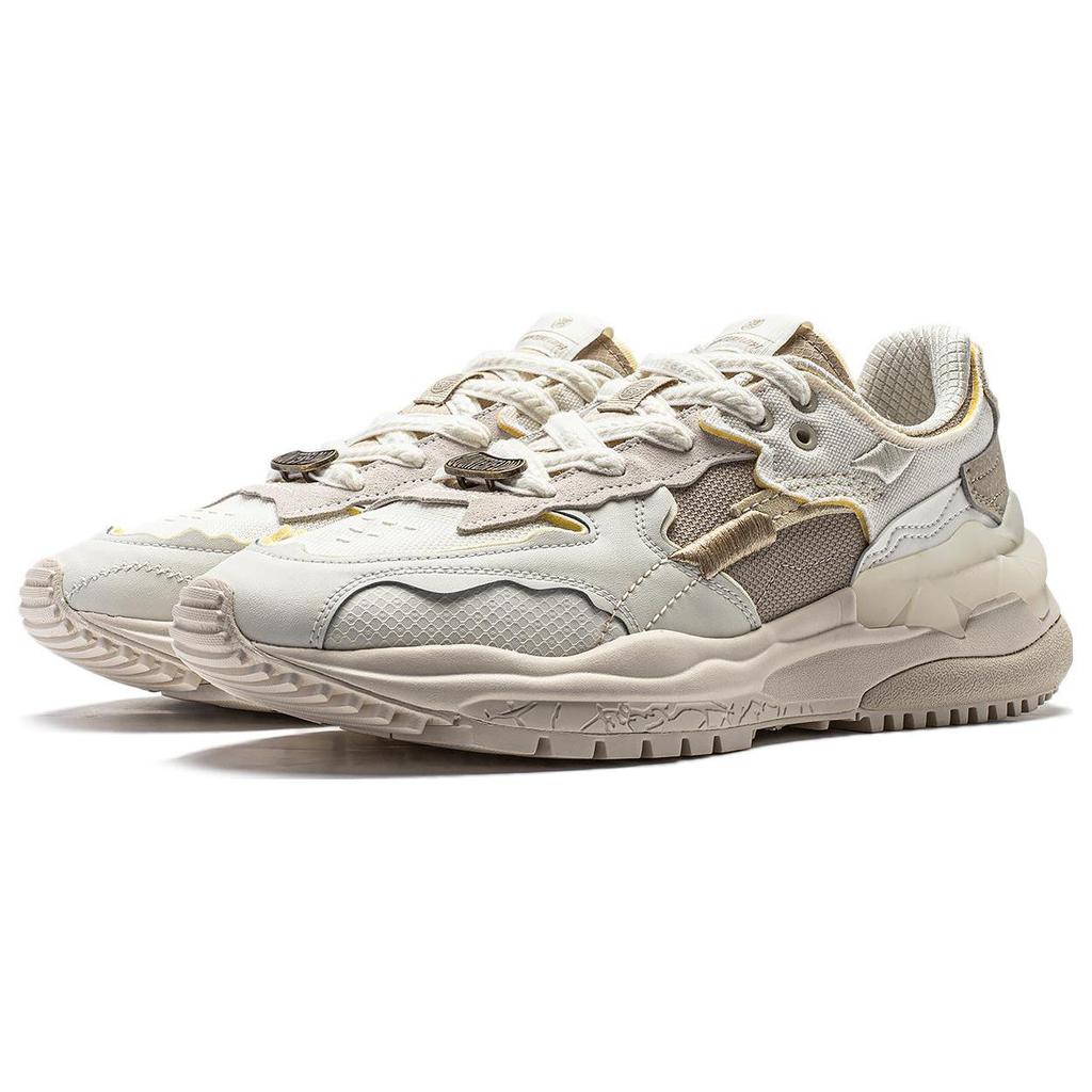 Li Ning CF Tracing Collection, Origin 2 Slip Resistant Abrasion Resistant Casual Shoes Men's White Gray AGCT323-2