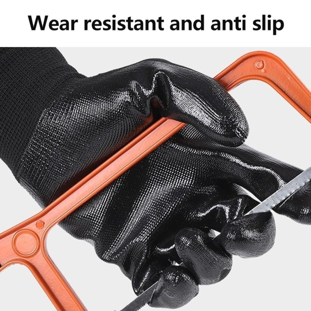 Beschichtete Nylon-PU-Arbeitshandschuhe Rutschfeste Sicherheitshandschuhe Neue Arbeitsfäustlinge