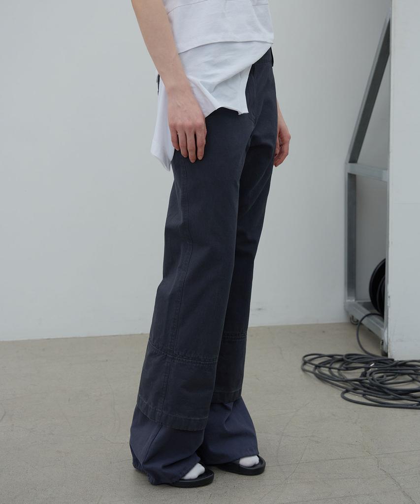 LCDC™ Layered Hem String Pants (Dark Navy)