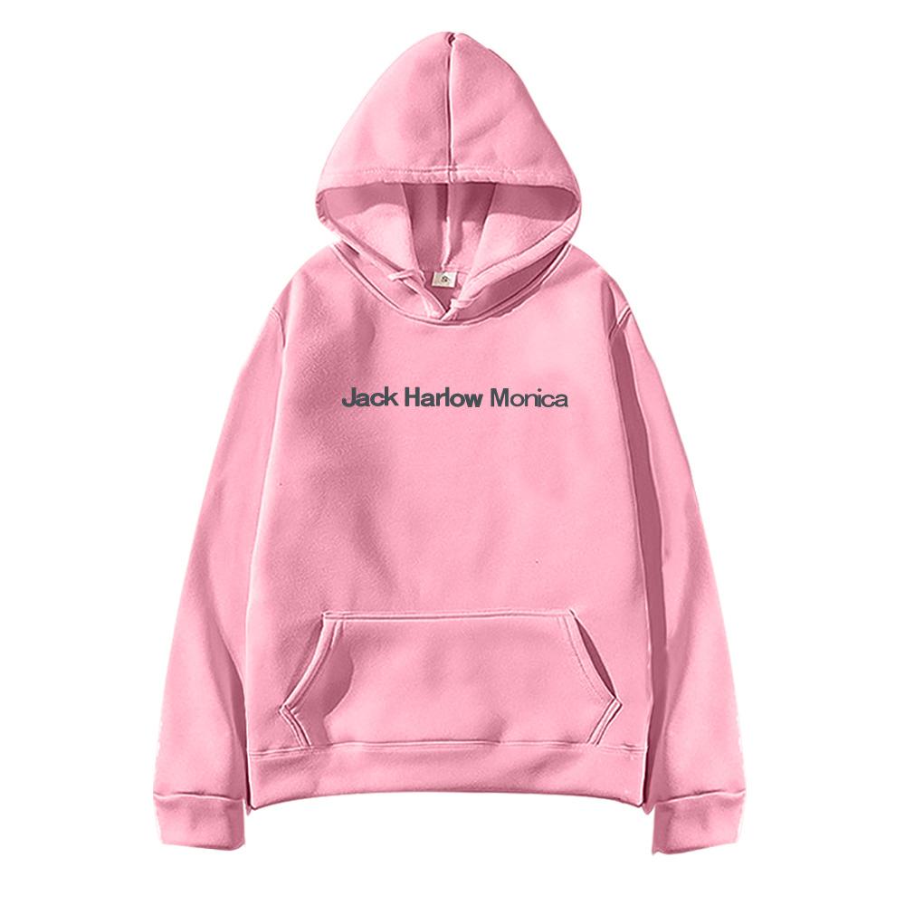 Jack Harlow Monica Logo Pullover Hoodie Damen Herren Lässig High Street Sweatshirts Herbst Winter Langarm Kleidung Oversized Op