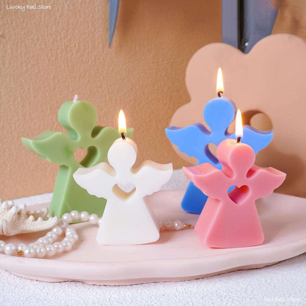 New Arrival Angel Design Silicone Mold Chocolate Lollipop Cake Decor Mould Easter Aroma Candle Resin Concrete Molds Home Decor