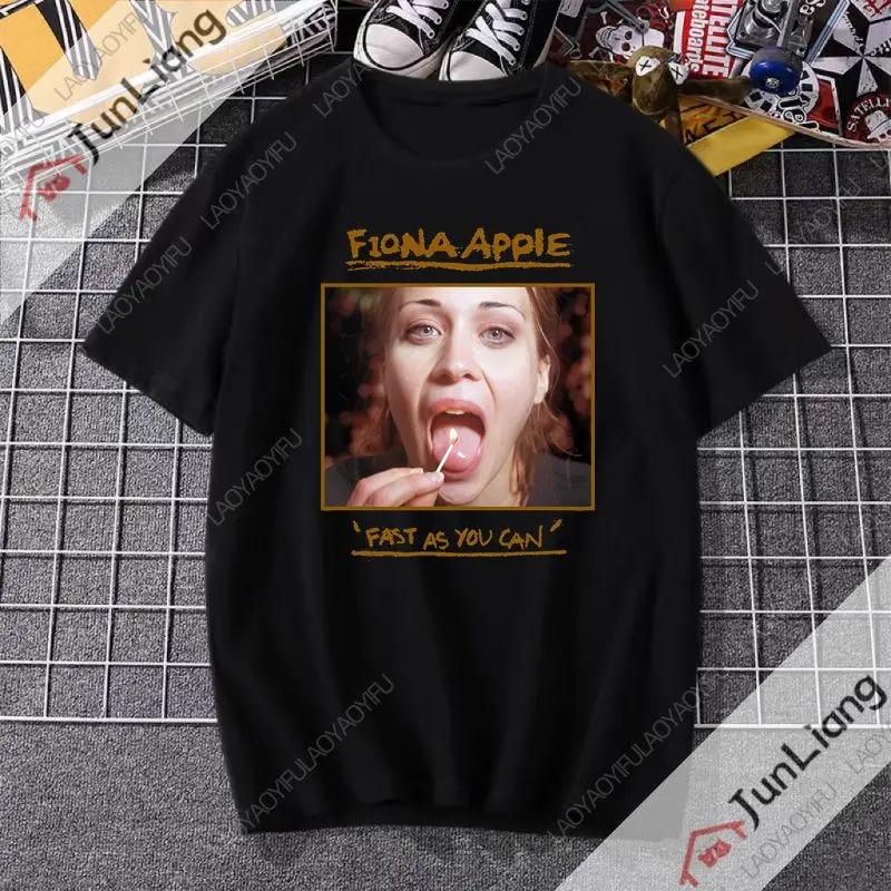 Fiona Apple Fetch The Bolt cutter Album Druckmuster T-Shirt Hiphop Streetwear Sommer Harajuku Shirt Top