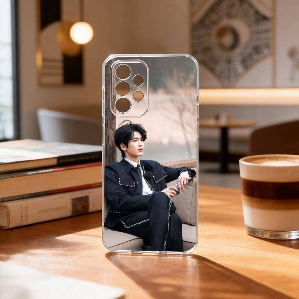 Z-Zhang L-Ling H-He Phone Case Transparent Silicone Soft For Samsung S25,S24,S21,S22,S23,S30,Ultra,S20,Plus,Fe