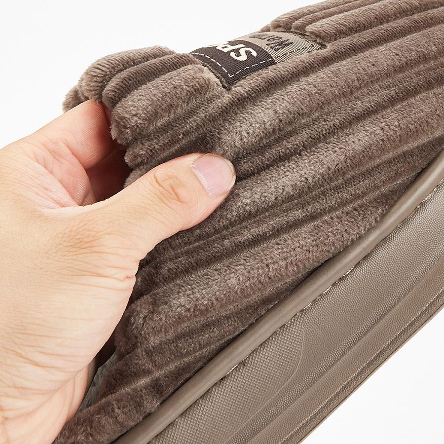 Herren Hausschuhe Bequem Winter Zuhause Warm Gestreift Indoor Pantoletten Weicher Memory-Schaum Rutschfeste EVA-Sohle Leichte Plateau Schuhe Übergröße