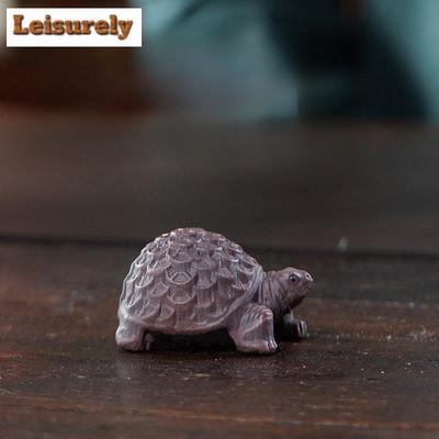 Argila Roxa Yixing Tartaruga da Riqueza Pet de Chá Jogos Antigos de Chá Estatueta de Chá Brinquedos para Brincar Estátua de Chá Enfeites Podem Ser Criados Para Chá