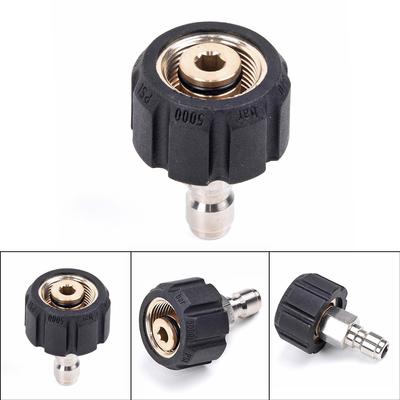 Jet Pipe Nozzle Set Dredge Wash Tips Fitting Pressure Washer Connector M22/14 To 1/4 Inch Quick Release Accessories