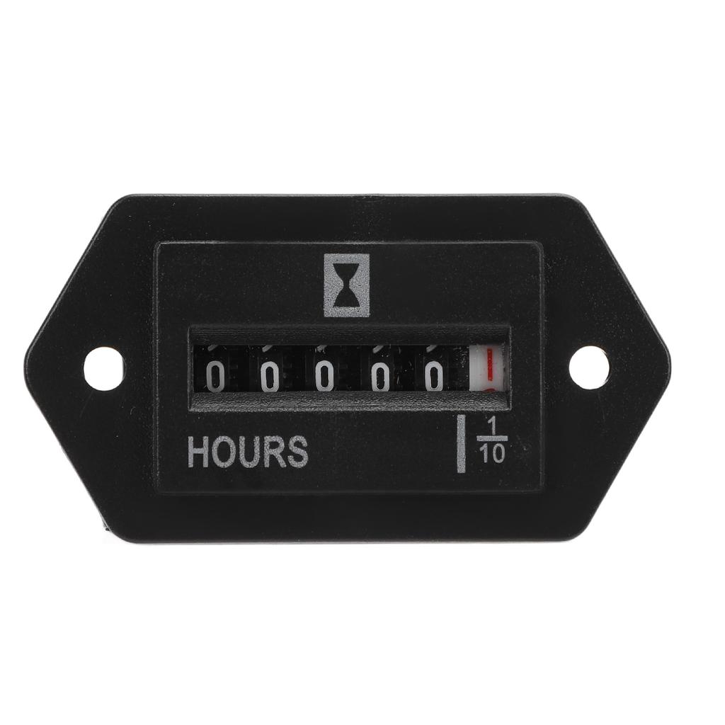 Mechanischer Betriebsstundenzähler DC10 bis 80V Wasserdicht für Motor Generator Boot Motorcross Motor LKW Traktor