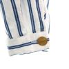 Zara Linen Blend Stripe Long Sleeve Skipper Long Shirt Dress XXL Women Used