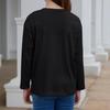 Boy And Girls Solid Color Long Sleeved T-shirt Round Neck Solid Color T-shirt