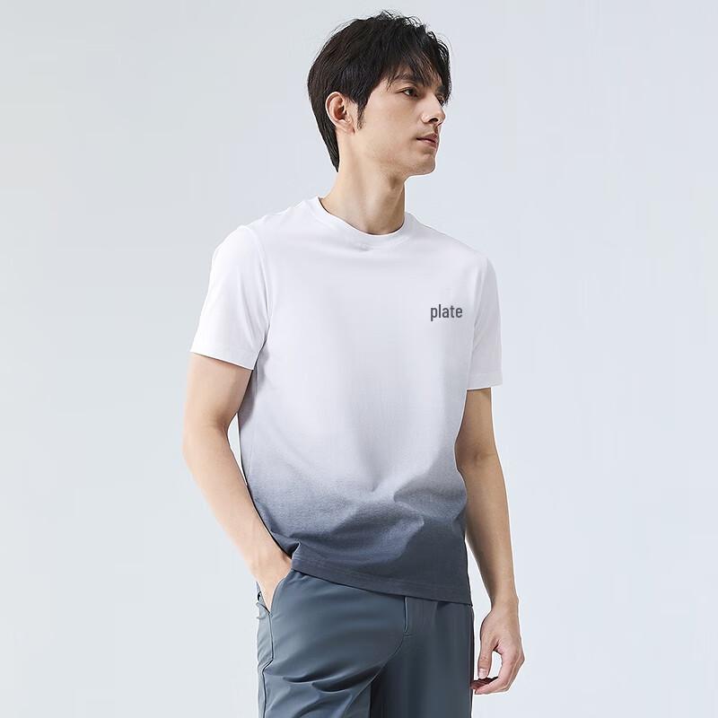 Qipai Men s Ice Algae Mud Gradient Print Round Neck T-shirt S 2970₽
