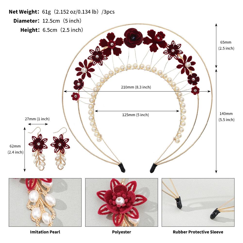 New Madonna Halo Hair Crown Handmade Pearl Funny Dressing Headwear Retro Lolita Crown Headband