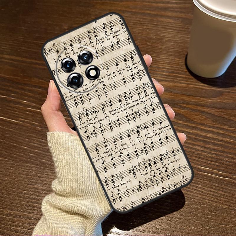 Sheet Music For OnePlus 15 13 12 11 15R 13R 12R 8T 10T 13T Case For OnePlus Nord 5 CE 2 3 4 Lite N20 N30