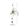 Solar Wind Chimes 2D Waterproof Dragonfly Glowing Decor Wind Chimes For Outside Solar Powered For Garden Yard Patio Porch