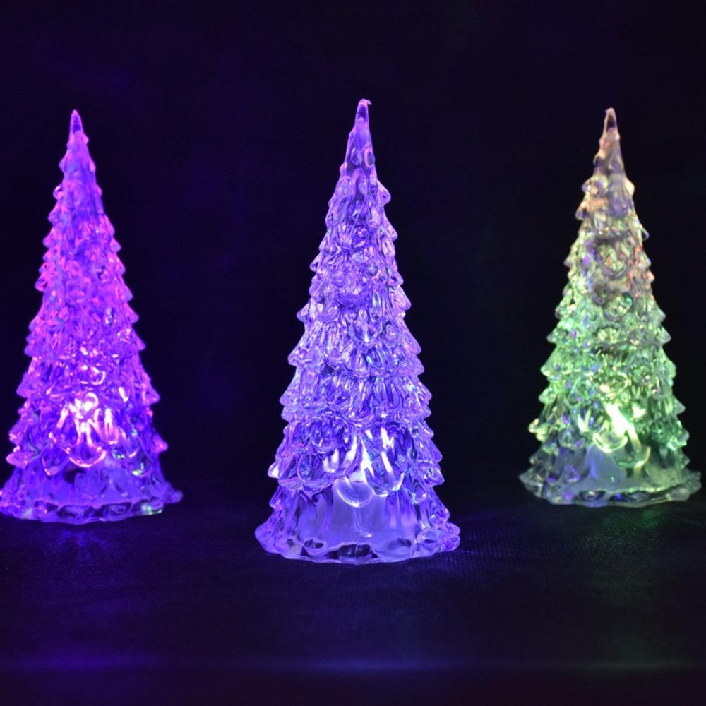 Colorful Light Night Light Flashing Tabletop Lamp Christmas Tree LED Light  New Year